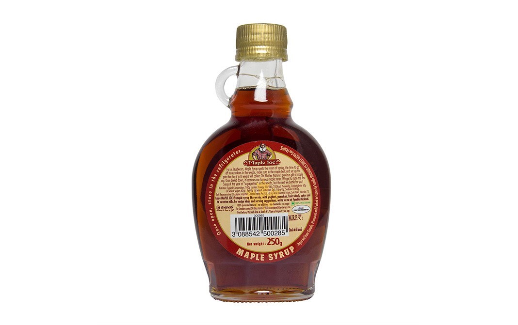 Maple Joe Canadian Maple Syrup    Glass Bottle  250 grams